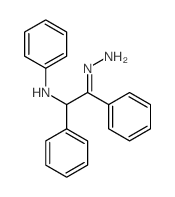 N-[(2Z)-2-hydrazinylidene-1,2-diphenyl-ethyl]aniline Structure