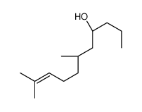 (6S)-6,10-dimethylundec-9-en-4-ol结构式