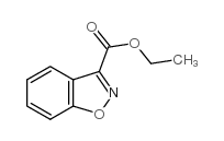 1,2-苯异噁唑-3-羧酸乙酯结构式