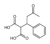 (3-oxo-1-phenyl-butyl)-malonic acid Structure