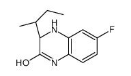 (3S)-3-[(2S)-butan-2-yl]-6-fluoro-3,4-dihydro-1H-quinoxalin-2-one结构式