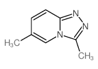 1,2,4-Triazolo[4,3-a]pyridine,3,6-dimethyl-结构式