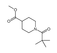 METHYL 1-PIVALOYLPIPERIDINE-4-CARBOXYLATE structure