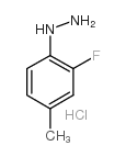 (2-氟-4-甲基苯基)肼盐酸盐结构式