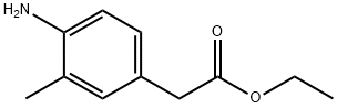 Benzeneacetic acid, 4-aMino-3-Methyl-, ethyl ester structure