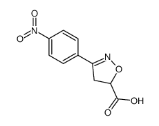 3-(4-nitrophenyl)-4,5-dihydro-1,2-oxazole-5-carboxylic acid图片