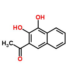 Ethanone, 1-(3,4-dihydroxy-2-naphthalenyl)- (9CI) structure