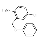 4-chloro-2-(phenylsulfanylmethyl)aniline Structure