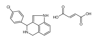 1,3,4,5-Tetrahydro-3-(p-chlorophenyl)pyrrolo(4,3,2-de)isoquinoline maleate Structure