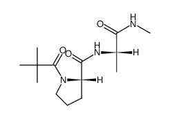 t-BuCO-L-Pro-L-Ala-NHMe Structure