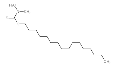 1-hexadecylsulfanyl-N,N-dimethyl-methanethioamide结构式