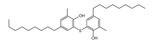 2-(2-hydroxy-3-methyl-5-nonylphenyl)sulfanyl-6-methyl-4-nonylphenol Structure