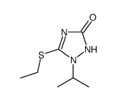 3-ethylsulfanyl-2-propan-2-yl-1H-1,2,4-triazol-5-one结构式