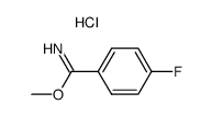 methyl 4-fluorobenzimidate hydrochloride结构式