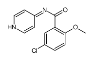 5-chloro-2-methoxy-N-pyridin-4-ylbenzamide Structure