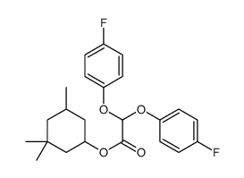 (3,3,5-trimethylcyclohexyl) 2,2-bis(4-fluorophenoxy)acetate结构式