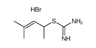 2-(1,3-dimethyl-but-2-enyl)-isothiourea, hydrobromide Structure