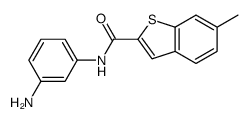 Benzo[b]thiophene-2-carboxamide, N-(3-aminophenyl)-6-methyl- (9CI)结构式