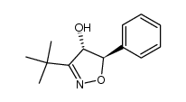 (4S,5R)-3-tert-butyl-4-hydroxy-5-phenyl-4,5-dihydro-isoxazole结构式