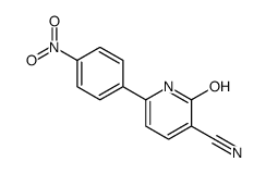 6-(4-nitrophenyl)-2-oxo-1H-pyridine-3-carbonitrile结构式