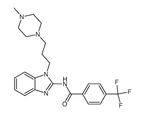 N-{1-[3-(4-methyl-piperazin-1-yl)-propyl]-1H-benzoimidazol-2-yl}-4-trifluoromethyl-benzamide Structure