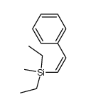 (Z)-diethyl(methyl)(styryl)silane Structure