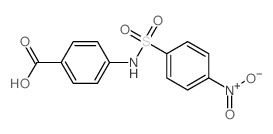 Benzoic acid,4-[[(4-nitrophenyl)sulfonyl]amino]- Structure