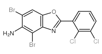 4,6-dibromo-2-(2,3-dichlorophenyl)-1,3-benzoxazol-5-amine Structure