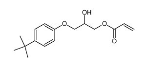 Acrylic acid 3-(4-tert-butyl-phenoxy)-2-hydroxy-propyl ester Structure