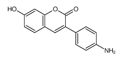 3-(4-aminophenyl)-7-hydroxycoumarin Structure