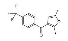 (2,5-dimethylfuran-3-yl)-[4-(trifluoromethyl)phenyl]methanone Structure