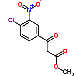 3-(4-CHLORO-3-NITRO-PHENYL)-3-OXO-PROPIONIC ACID METHYL ESTER structure