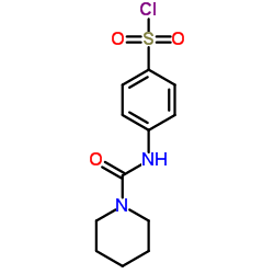 4-[(PIPERIDINE-1-CARBONYL)-AMINO]-BENZENESULFONYL CHLORIDE structure