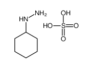 cyclohexylhydrazinium hydrogen sulphate structure