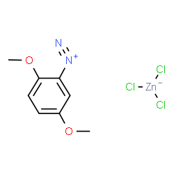 2,5-dimethoxybenzenediazonium trichlorozincate Structure