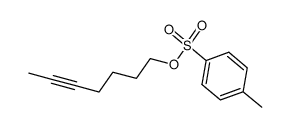 hept-5-yn-1-yl 4-methylbenzenesulfonate结构式