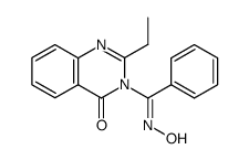 2-ethyl-3-(N-hydroxy-benzimidoyl)-3H-quinazolin-4-one Structure