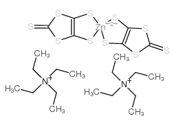 Bis(tetraethylammonium) bis(1,3-dithiole-2-thione-4,5-dithiolato)zincate structure