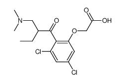 3.5-Dichlor-2-[2-dimethylaminomethyl-butyryl]-phenoxyessigsaeure结构式