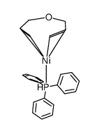 Ni(π-diallyl ether)(PPh3) Structure