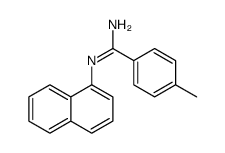 4-methyl-N'-naphthalen-1-ylbenzenecarboximidamide结构式