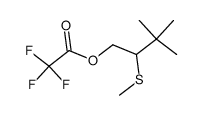 methyl 3,3-dimethyl-1-trifluoroacetoxy-2-butyl sulfide Structure