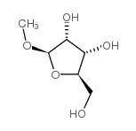 甲基-β-D-呋喃核糖苷结构式