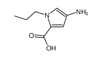 1H-Pyrrole-2-carboxylicacid,4-amino-1-propyl-(9CI)结构式