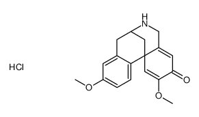 3H-7,12b-Methanodibenz(c,e)azocin-3-one, 5,6,7,8-tetrahydro-2,10-dimet hoxy-, hydrochloride, (+-)-结构式