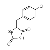 5-[1-(4-Chloro-phenyl)-meth-(Z)-ylidene]-selenazolidine-2,4-dione Structure