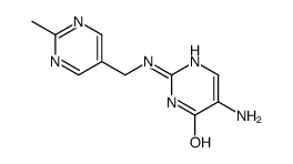 5-amino-2-[(2-methylpyrimidin-5-yl)methylamino]-1H-pyrimidin-6-one Structure