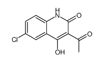 3-acetyl-6-chloro-4-hydroxyquinolin-2(1H)-one Structure