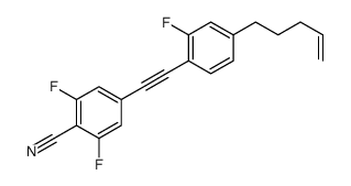 2,6-difluoro-4-[2-(2-fluoro-4-pent-4-enylphenyl)ethynyl]benzonitrile结构式