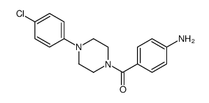 (4-aminophenyl)-[4-(4-chlorophenyl)piperazin-1-yl]methanone结构式